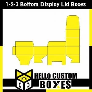 1-2-3 Bottom Display Lid Boxes