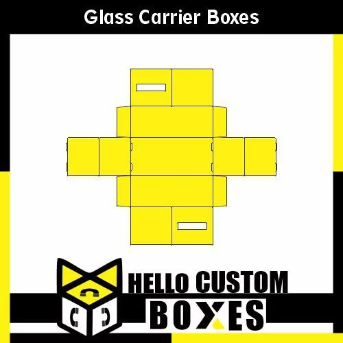 Colourful Glass Carrier Boxes